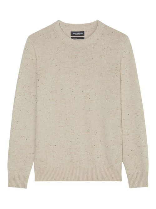 Speckled-knit sweater - Neutrals