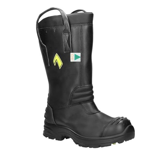 HAIX Fire Hunter Pro Composite-Toed Heat- and Slip-Resistant Firefighting Boots with Unique Ankle Flex System