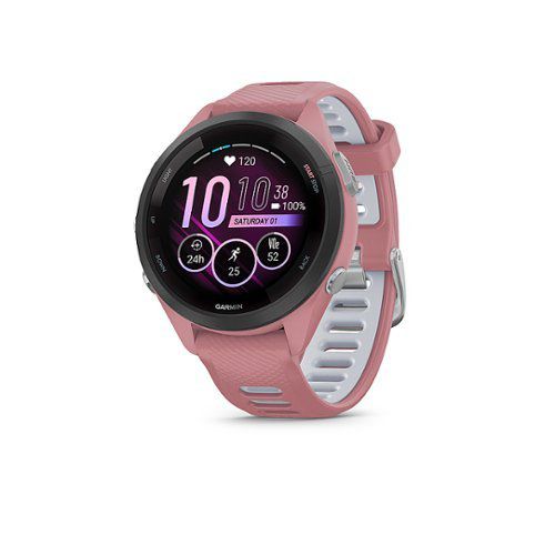 Forerunner 265S GPS Smartwatch 42 mm Fiber-reinforced polymer - Black/Light Pink