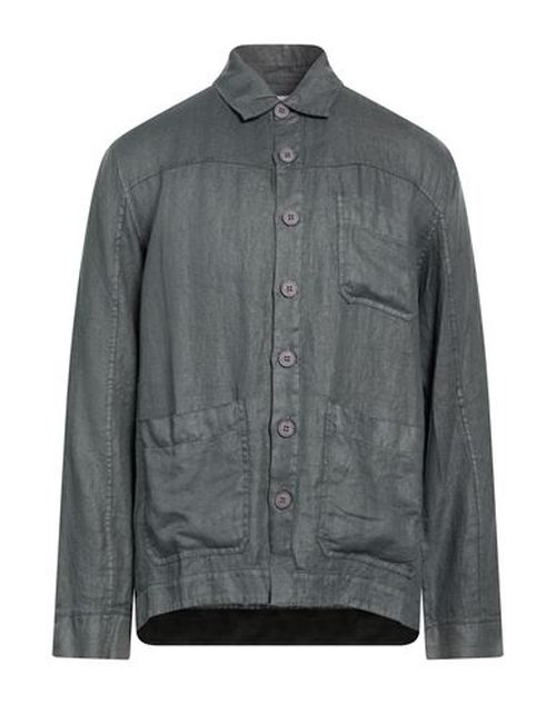 Man Shirt Charcoal Size L Linen