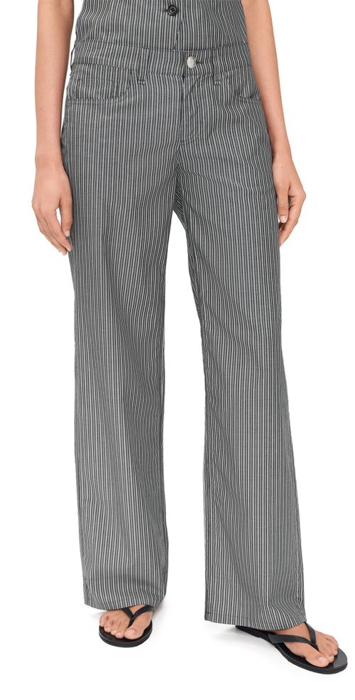 Saige Stripe Poplin Pants Salst