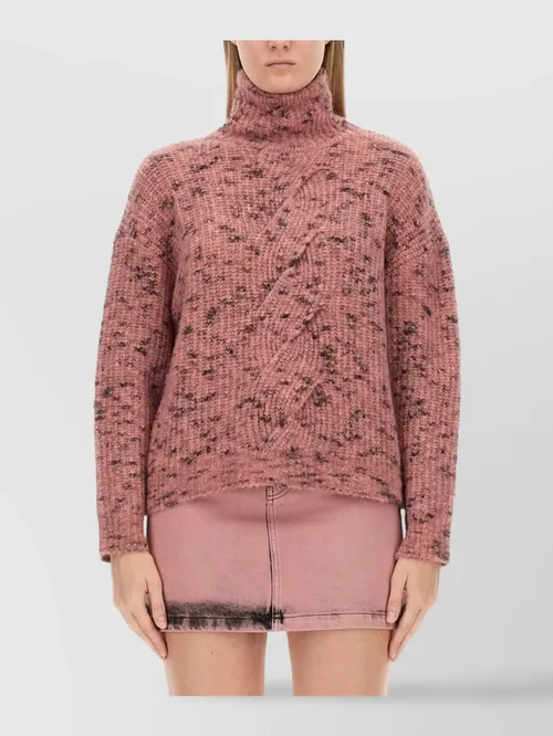Moschino - textured ribbed turtleneck knitwear