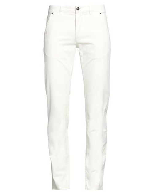 Barmas Man Pants White Size 32 Cotton, Elastane