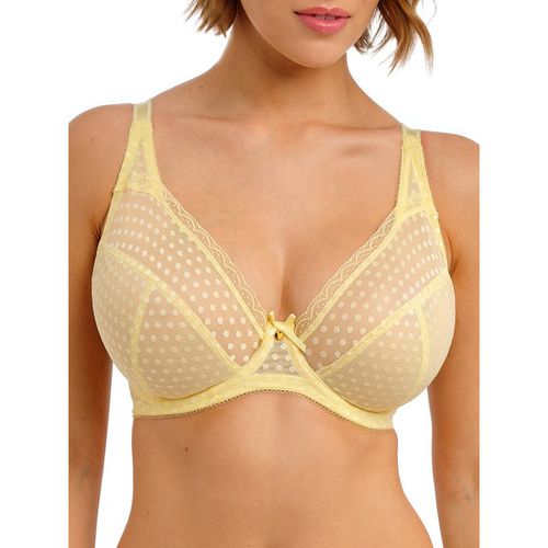 Freya Womens Spot-Light Plunge Bra - Yellow Polyamide
