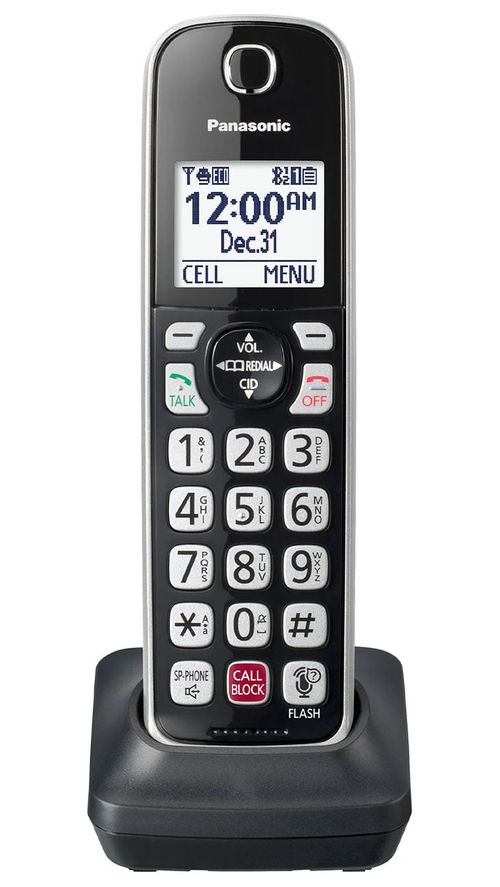 Cordless Phone Additional Handset for TGD86x Series in Silver and Black