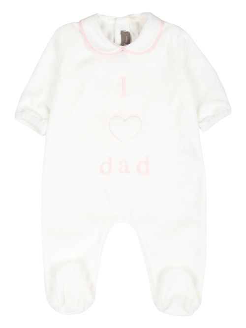 I Love Dad romper - White