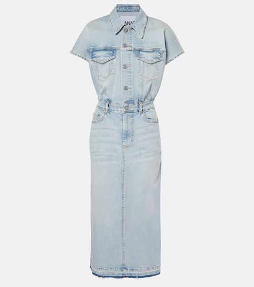 Denim midi dress