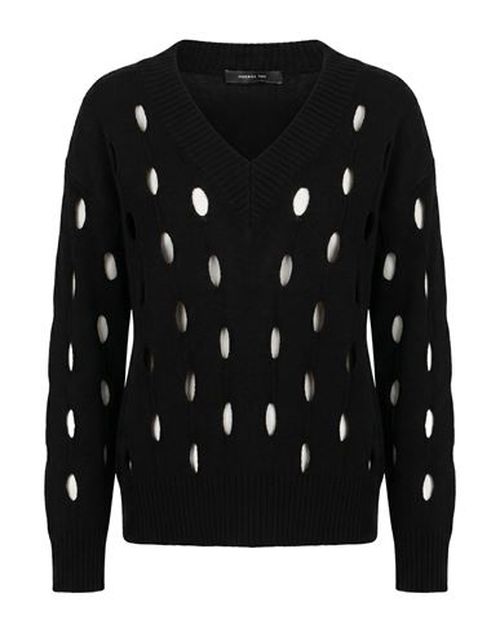 Woman Sweater Black Size 8 Wool, Cashmere