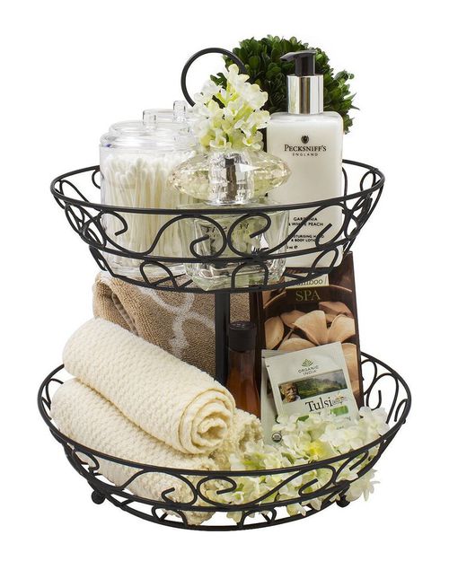 2-Tier Countertop Fruit & Bowl Stand
