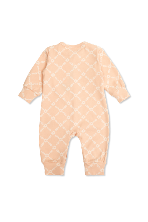 Floral Print Jumpsuit, Unisex, Pink