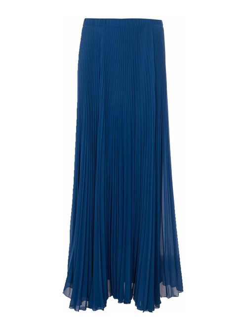 Blue Pleated Skirt