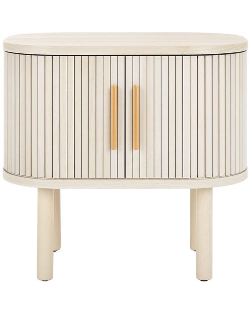 Tealla Tambour-Door Nightstand