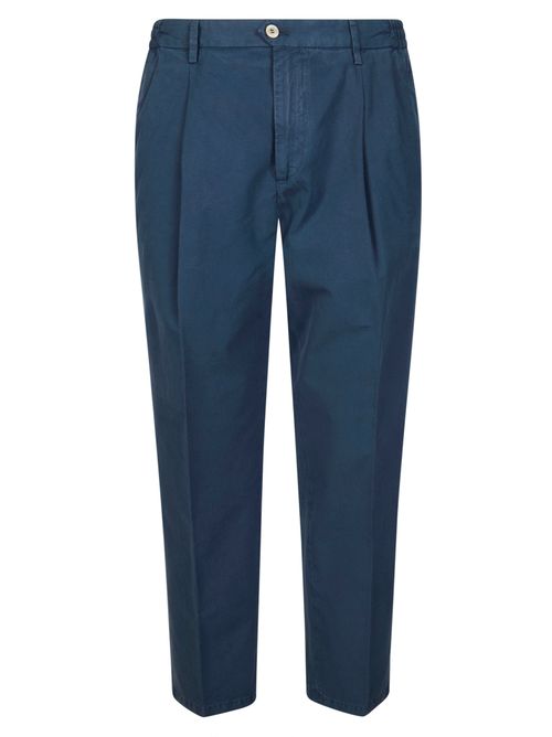 Men's Elastic Waist Trousers with Pinces