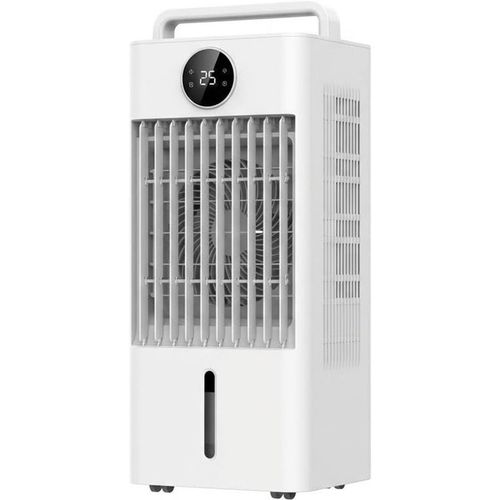 Garvee 3-in-1 Portable Evaporative Air Cooler for Home & Office – 10L/2.6 Gal Marsh Cooler Fan, 3 Speeds, 3 Modes, 45W, 120° Oscillation, LED Display, Remote Control, Energy Efficient – White FK2406Y