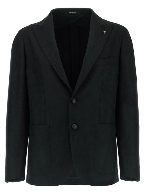 Micro Squares Blazer Black
