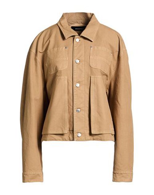 Icon Woman Jacket Khaki Size 4 Cotton