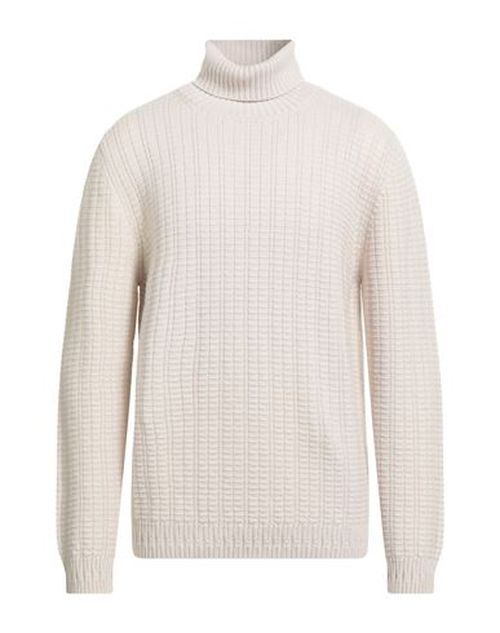 Alpha Studio Man Turtleneck Ivory Size 42 Wool