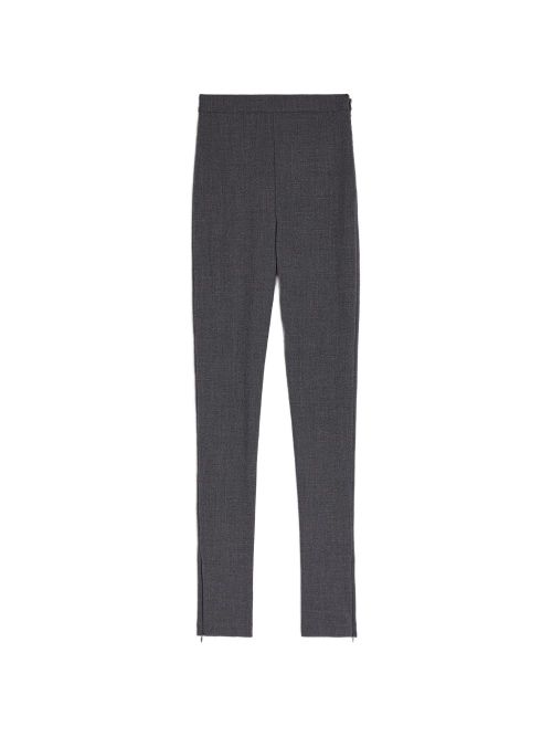Wool slim trousers
