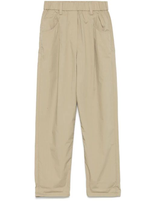 Brunello Cucinelli Lightweight Poplin Five-Pocket Track Pants With Mon