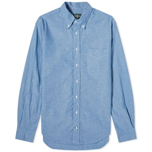 Men's Button Down Chambray Shirt in Blue
