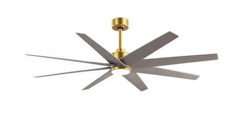 Brushed Brass 64" Ceiling Fan from the Ariella-LK Collection