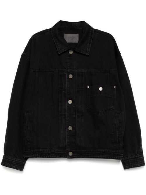 Paint denim jacket - Black