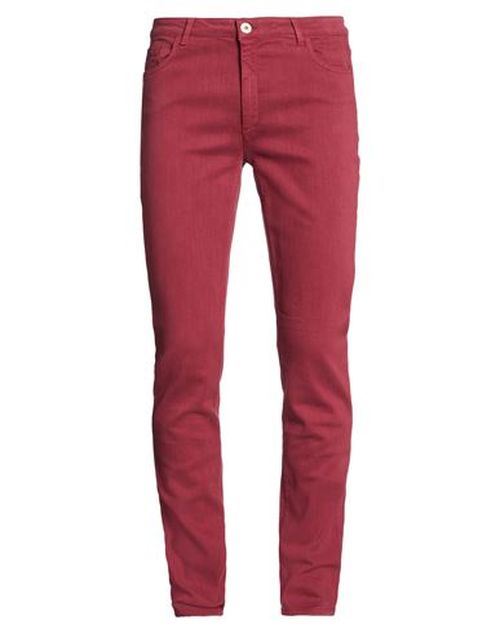 Man Jeans Burgundy Size 34 Lyocell, Cotton, Viscose, Cupro, Elastane