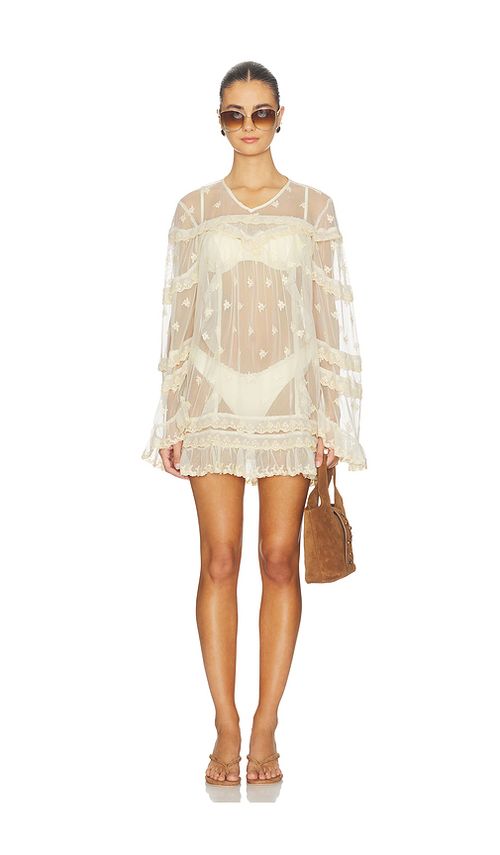 Tularosa Davonne Mini Dress in Ivory. M. Also in L, S, XL