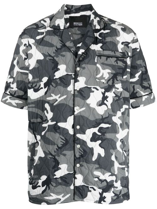 Quilted Camo short-sleeve shirt - Multicolour