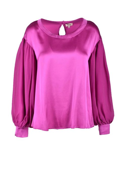 Silk Blouse - Fuchsia