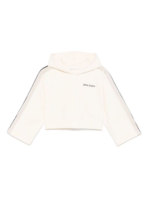 Logo-print hoodie - Neutrals
