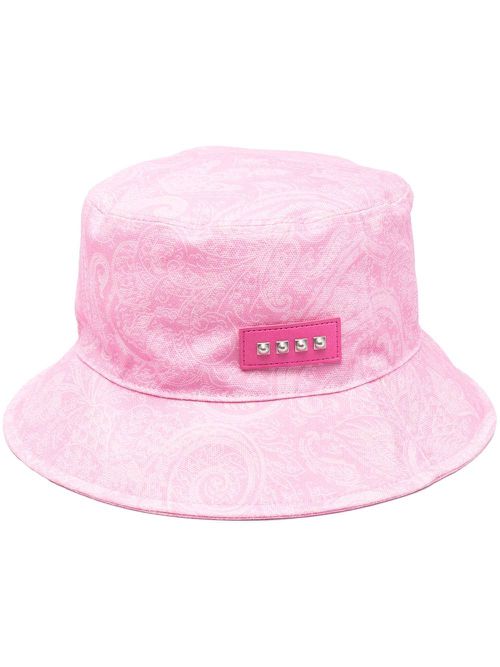 Paisley-print bucket hat - Pink