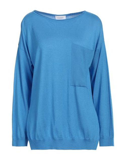 Snobby Sheep Woman Sweater Azure Size 4 Silk, Cashmere