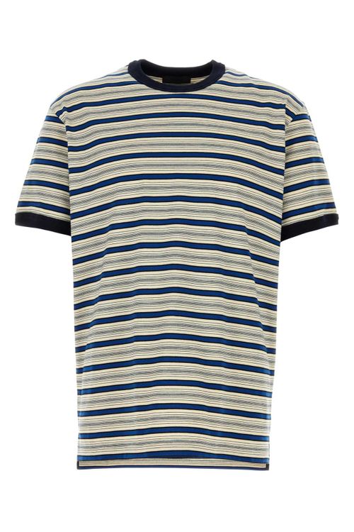 Striped Cotton T-Shirt — Multicolor
