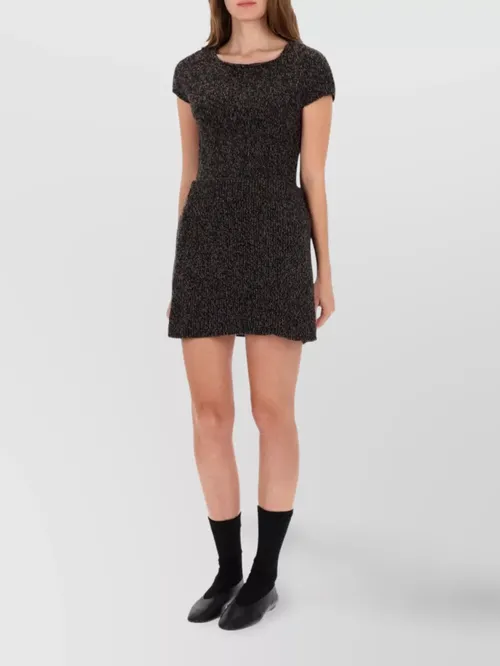 Our Legacy - high waist mini skirt textured fabric