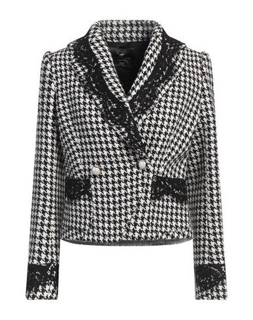 Woman Blazer White Size 6 Polyester, Wool