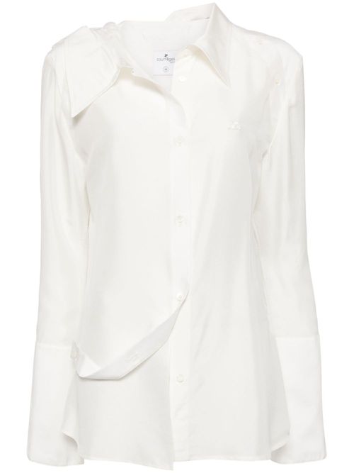 Modular Silk Shirt - White
