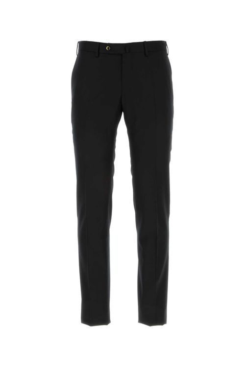 Stretch Wool Trousers — Black