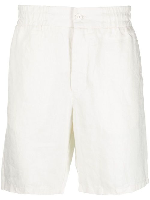 Elasticated-waist shorts - Neutrals