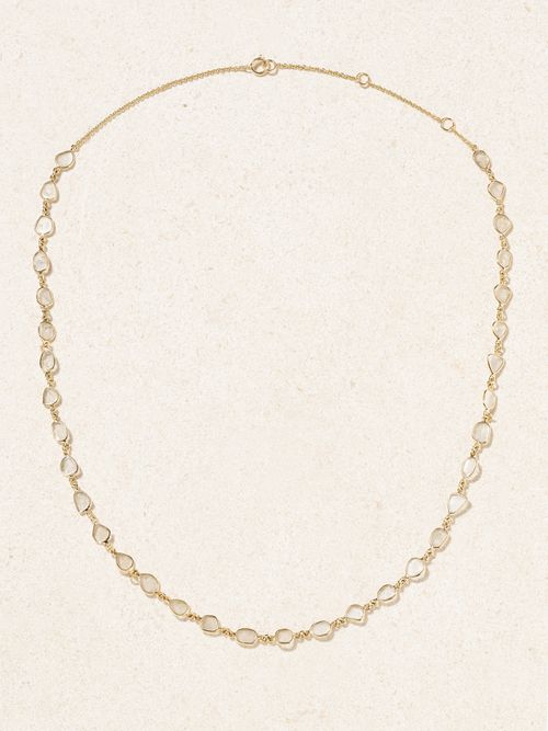 Gold Diamond Necklace - One size