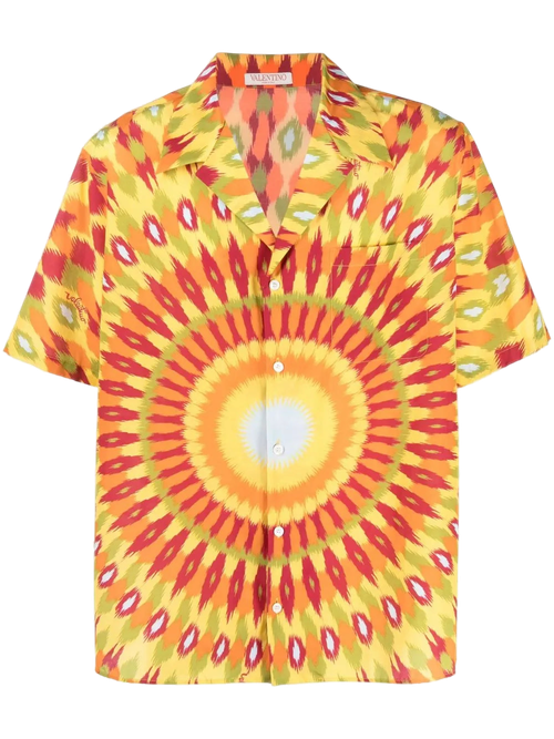 Graphic-Print Shirt — Yellow