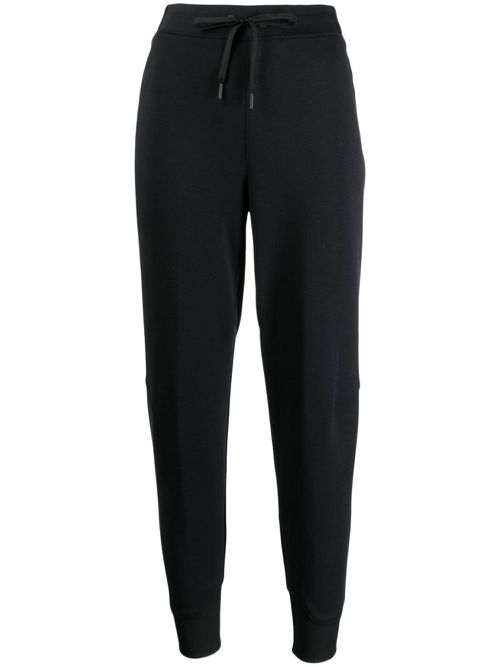 Logo-print drawstring-fastening track pants - Black