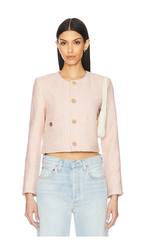 FRAME The Tweed Blazer in Pink. -  XS also in