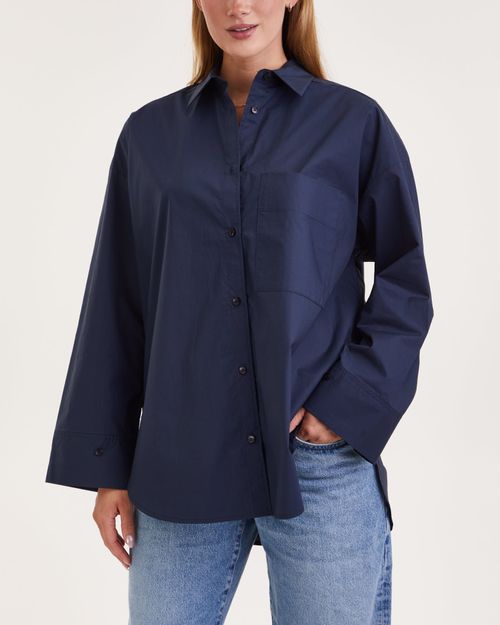 By Malene Birger Shirt Derris Navy