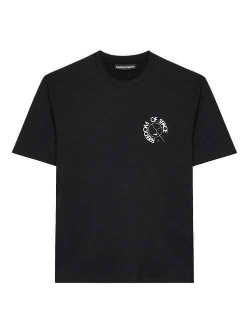 FREEDOM OF SPACE cotton T-shirt - Black