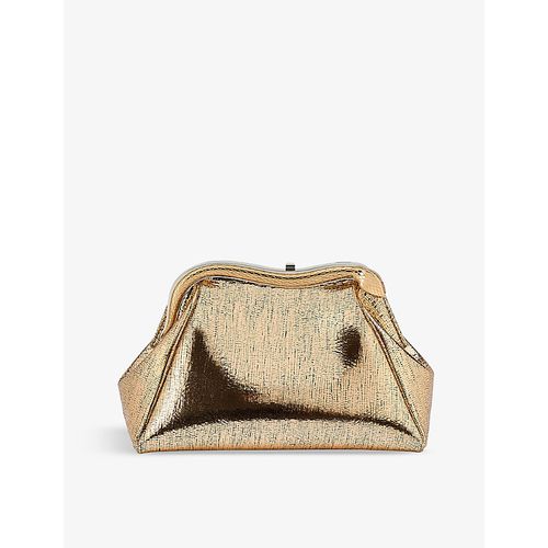 Womens Gold x Mary Katrantzou Serpenti Leather Clutch bag 