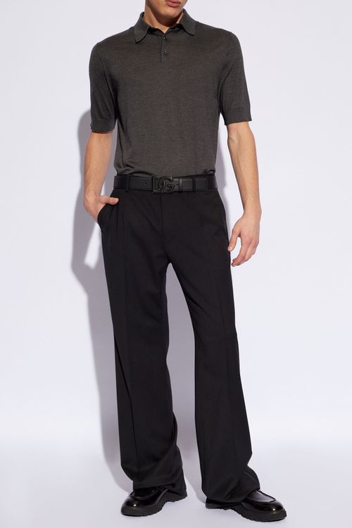 Wool Trousers, Men's, Grey