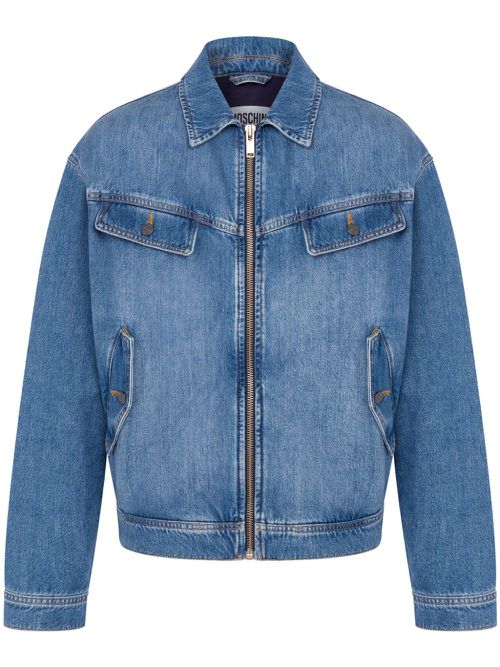 Zip-up denim jacket - Blue