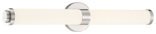 Access Aqua Bathroom Vanity Light in Brushed Steel - 62531LEDD-BS/OP