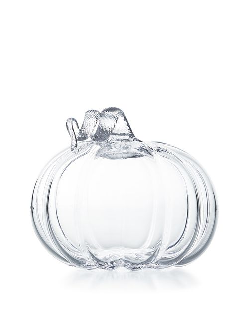 Large Glass Pumpkin with Twisted Stem
